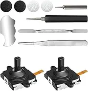 Maëlusa Joystick replacement kit compatible with Meta Quest 2 controller/for Oculus Quest 2 controller (11 in 1), including joystick, T5 screwdriver, tweezers, crowbar, and maintenance accessories for Oculus Quest 2 controller.