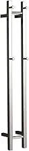 Hotwire - Heated Towel Rail - Double Vertical Square Bar (W180mm x H1200mm) - Polished Stainless Steel