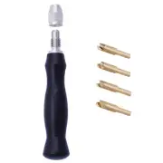 Leather Creaser Set With 4 Replaceable Brass Head 1.5-2-2.5-3mm DIY Tool T2P2
