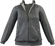 [DefenderShield] EMF Radiation Protection Zip-Up Hoodie Jacket - Performance Fabric with Full RF Shielding Silver Lining