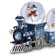The Bradford Exchange Dona Gelsinger Snowball Express Musical Snowglobe Train #1