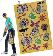 Golf Towel | Microfiber Waffle Pattern Golf Ball Cleaning Towel,Golfing Accessories, Sports Training Supplies for Players, Athletes