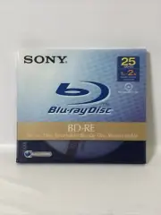 Sony BD-RE Blu-ray Rewritable Disc (25GB/Go, 1x-2x) NEW SEALED!