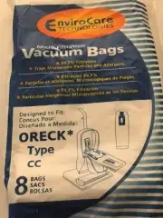 Oreck Type CC Upright Micro Filtration Vacuum Cleaner Bags 8 New