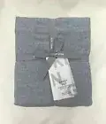 New West Elm Flannel Sheet Set King Graphite Gray