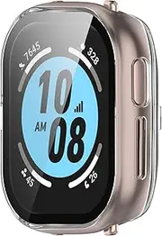 PC Protector Case Intended for Honor Watch 4 (TMA-L19) Cases, Hard PC Bumper Anti-Scratch Cover for Honor Watch 4 (TMA-L19) Smartwatch (Transparent White)