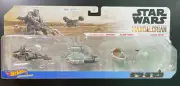 Hot Wheels Star Wars Mandalorian Razor Crest The Child Pram Speeder 3 Pack 1:64
