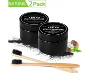 Activated Charcoal Teeth Whitening Powder [FREE Bamboo Toothbrush] Natural Whitening Teeth