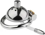 Stainless Steel Male Chastity Devices Chastity Cock Cage BDSM Adult Sex Toy for Men Chastity Locked Penis Exercise and Abstinence Tease Bondage with Invisible Lock