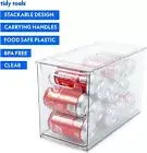 Clear Refrigerator Organizer Bins For Pantry Organization With Pull-Out Drawer