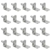 20Pcs Shelf Pegs Pins 1/5" L-Shaped Shelf Pins Holders Shelf Support Pegs Silver