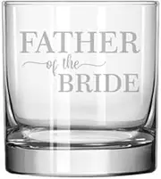 MIP 11 oz Rocks Whiskey Old Fashioned Glassware Gift Father Of The Bride