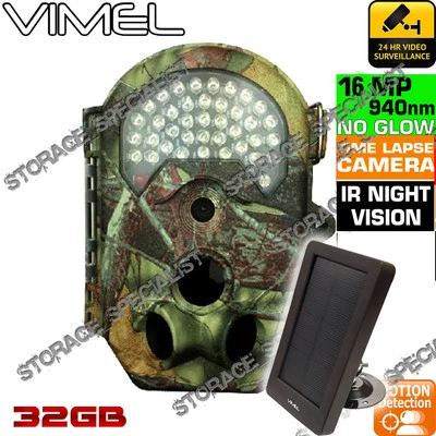 Wireless Security Solar Camera Trail Scout Hunting Home System Cam