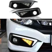 2016-2018 Led DRL Day Running Light Lamp 3-Color Steering Light For Honda Civic (for: Honda Civic)