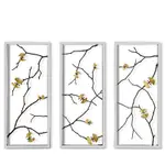 Michael Aram Butterfly Ginkgo Wall Art Panels, Set of 3