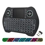 Backlit Mini Wireless Keyboard Touchpad Mouse Combo with Rechargable Li-ion B