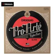 D'Addario EJ49 Pro Arte Black Nylon Normal Tension Classical Guitar Strings