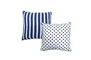 J.Elliot Home Alexa Reversible Blue Filled Cushion
