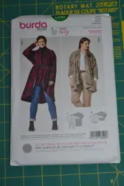 Burda #6490 sewing pattern, womens jacket in 2 lengths, size 20-34
