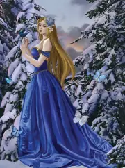 BLUE DRESS by Nene Thomas - SunsOut 1000 piece FANTASY puzzle - NEW