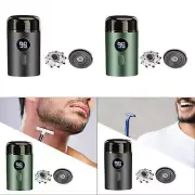 Travel Men's Shaver Face Hair Shaver Compact with Blade Cordless Mini Shaver for