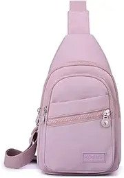 [Hrlace] Chest Bag Women's Sling Bag Small Shoulder Bag Women's Stylish Crossbody Bag Bum Bag Crossover Crossbag Shoulder Belt Bag with Wide Strap for Outdoor Sports/Travel/Shopping