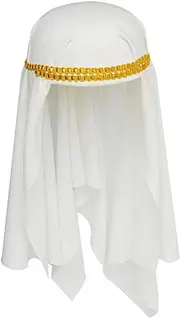 Arabian Keffiyeh Hat Sheik Costume Muslim Fancy Dress Party Accessory Cap