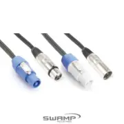 Power Dynamics Combo Powercon and DMX Lighting Cable 2-in-1 XLR & Power - 15m