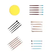 24pcs/Set Polymer Clay Dotting Tools Ceramics Pottery Sculpting Carving Stylus