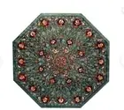 30'' Green Marble Table Top Dining Corner Inlay Lapis Handmade Decor C8