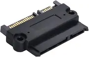 CY 3.5 & 2.5 Inch SATA 22Pin 7+15 Male to SATA 22Pin 7+15 Female Extension Convertor Adapter with Screw Holes