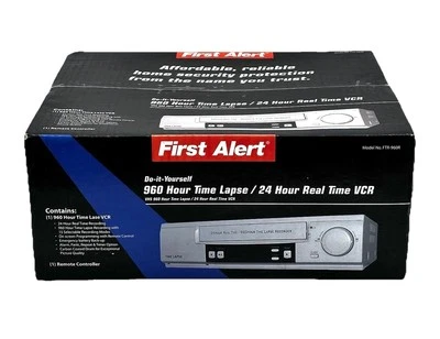 First Alert DIY VCR Security Camera 960hr Time Lapse 24hr Recording FTR-960R NEW