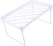 Cabilock Simple Storage Rack Home Storage Container Organizer Rack Easy Foldable