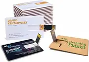 Custom Credit Card USB Flash Drive, Bulk Personalized Name Card Shaped USB 2.0 Flash Drives with Your Logo or Text, Ideal for Corporate Gifts, Promotional Giveaways and Non-Profits (2 GB,100PCS)