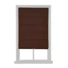 Home Decorators Roman Shade 27"W X 64"L Cordless Blackout Fabric in Chocolate