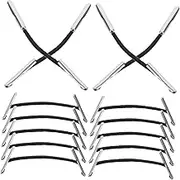 HAPINARY Elastic Stretch Bands Iron Buckle Ropes Metal Ends for Crafting Notebook Clothing