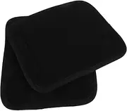1 Pair Black Shoulder Bag Strap Cushion Velvet Shoulder Bag Strap Pad Shoulder Cushion Backpacking Shoulder Pads