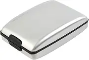 [Techlexa] Durable Aluminum Alloy Bank Card Wallet, RFID Blocking, Large Capacity, and Organized Storage, Silver, 1120795042
