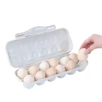在飛比找momo購物網優惠-【鹿の良品】雞蛋收納盒 保鮮盒(12格雞蛋盒 廚房 雞蛋放置