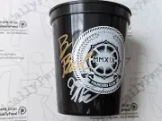 MODERN ROGUE SIGNED Founder's Day promo cup 16 oz Brian Brushwood Jason Murphy