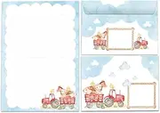 Writing Paper Set Letter Pad with Envelope for Children Baurmhof Children's Motif Boys Girls (A5 Pad with 25 Sheets + 15 Envelopes)
