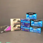 8 VHS-C Tapes 5 30 min Sony Premium, 2 30 Min Maxell HGX-Gold, 1 20" HGX-Gold