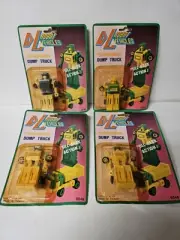 DL Robot Vehicles "Dump Truck Pull Back Action!" Set of 4 (Generic Transformers)