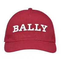 在飛比找蝦皮商城優惠-BALLY字母LOGO純棉棒球帽(紅)