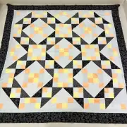 Handmade Scrappy Queen Size Patchwork quilt top/topper Cotton Sewing Craft