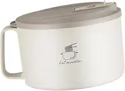 SHOWERORO Portable Soup Bowl Lid Large Capacity Microwave Safe Stainless Steel for Instant Noodles Cereal Great for Dorms