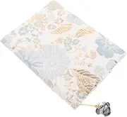 TEMPNAP Floral Book Protector Sleeve Cover Fabric Book Cover for Notebooks Soft Cloth Design for Easy Maintenance for Reading The Go Protects from Damage Prying Eyes