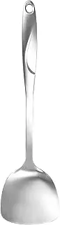 IMEEA Metal Wok Spatula SUS304 Stainless Steel Chinese Wok Spatula for Cast Iron Skillet Kitchen Utensils Spatula Turner Shovel for Cooking