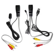 TV AV Audio Video Extender over cat5e/6 Ethernet Cable with IR Infrared Repeater