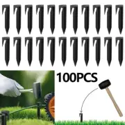 Plastic Floor Nail Ground Spikes Fixing Pins for Laying Boundary Cables 100pcs